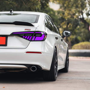 TT-ABC RGB Led Tail Light For 11th Gen Honda Civic 2022 2023 2024 2025 Sequential LED Rear Lamp - TT-ABC