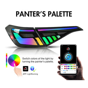 TT-ABC RGB Led Tail Light For 11th Gen Honda Civic 2022 2023 2024 2025 Sequential LED Rear Lamp - TT-ABC