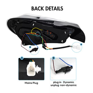 RGB Tail Lights For 2012-2020 Toyota 86/Subaru BRZ/Scion FR-S Rear Lamp Assembly - TT-ABC