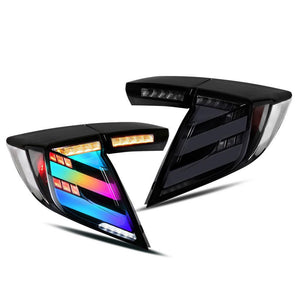 RGB Tail Lights for Honda Civic 2016-2021 Hatchback Type R FK7 FK8 Tail Light Assembly - TT-ABC