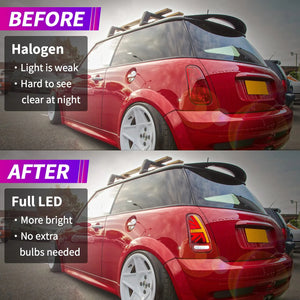 TT-ABC Led Tail Lights for 2001-2008 Mini Cooper R50-R53 Tail Light Assembly - TT-ABC