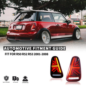 TT-ABC Led Tail Lights for 2001-2008 Mini Cooper R50-R53 Tail Light Assembly - TT-ABC