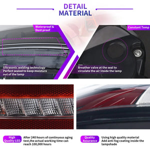 TT-ABC Led Tail Lights for 2001-2008 Mini Cooper R50-R53 Tail Light Assembly - TT-ABC