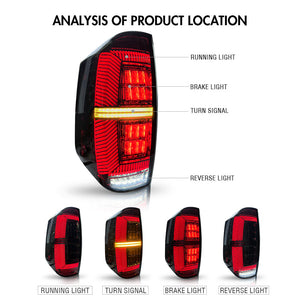 Smoke Tail Lights For Toyota Tundra 2014-2021 Rear Lamp Brake Assembly - TT-ABC