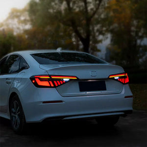 Smoke gray LED Tail Light Assembly for 2022-2025 11th gen Honda Civic - TT-ABC