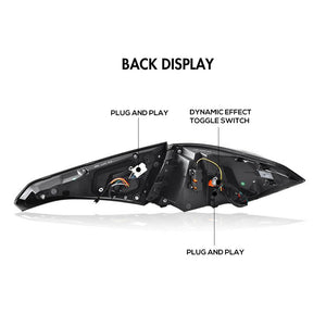 Smoke gray LED Tail Light Assembly for 2022-2025 11th gen Honda Civic - TT-ABC