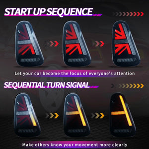 TT-ABC Led Tail Lights for 2001-2008 Mini Cooper R50-R53 Tail Light Assembly - TT-ABC