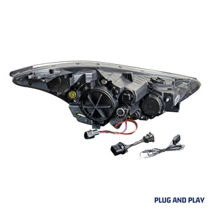 TT-ABC Devil eyes Headlight For 2012-2016 Hyundai Elantra 3rd Gen Headlights With Dynamic Animation Lights - TT-ABC