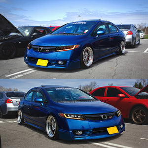 TT-ABC Full LED Headlight for 2006-2011 Honda Civic 4 Door 8Th Gen Headlights Assembly - TT-ABC