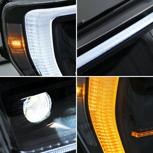 TT-ABC Full LED Headlights for 2021-2024 Ford F-150 F150 P702 14th Gen Front Lamps - TT-ABC