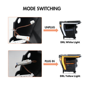 TT-ABC Full LED Headlights for 2021-2024 Ford F-150 F150 P702 14th Gen Front Lamps - TT-ABC