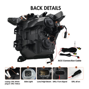 TT-ABC Full LED Headlights for 2021-2024 Ford F-150 F150 P702 14th Gen Front Lamps - TT-ABC