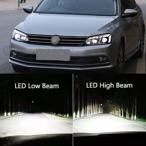 TT-ABC LED Headlight Assembly for 2012-2018 VW Volkswagen Jetta MK6 With Startup Animation Sequential Turn Signal - TT-ABC