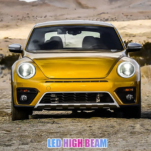 TT-ABC LED Headlight for 2012-2019 Volkswagen VW Beetle Start-up Animation Sequential Indicator Front Lamps Assembly - TT-ABC