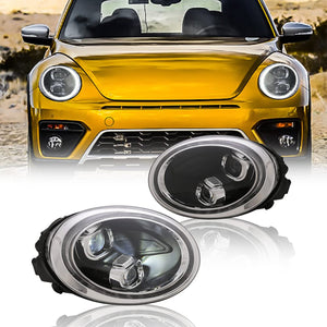 TT-ABC LED Headlight for 2012-2019 Volkswagen VW Beetle Start-up Animation Sequential Indicator Front Lamps Assembly - TT-ABC