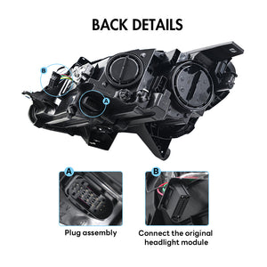 TT-ABC LED Headlight for Mercedes Benz W251 R-Class 2010-2017 R300 R320 R350 R400 R500 LED Car Headlight Assembly Upgrade Maybach Design Facelift Accessories - TT-ABC