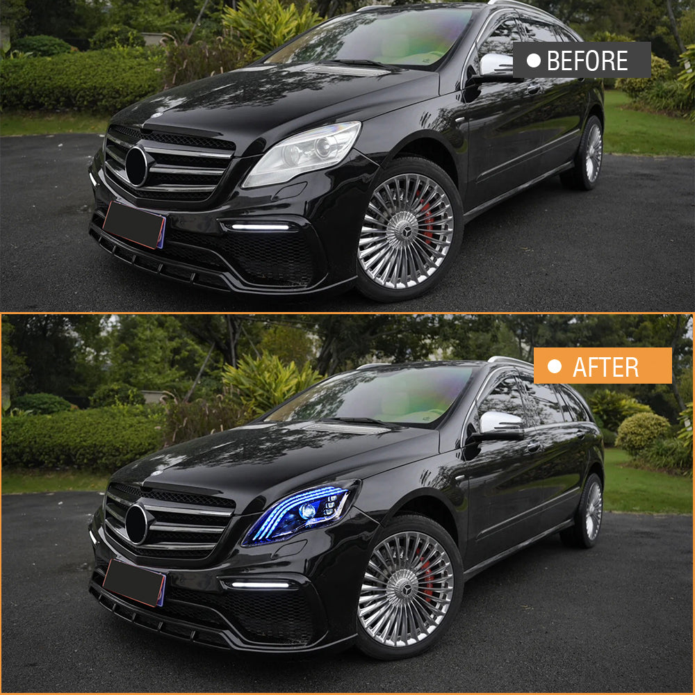 TT-ABC LED Headlight for Mercedes Benz W251 R-Class 2010-2017 R300 R320 R350 R400 R500 LED Car Headlight Assembly Upgrade Maybach Design Facelift Accessories - TT-ABC