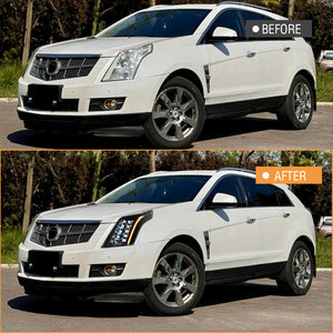 TT-ABC LED Headlights For 2010-2016 Cadillac SRX Halogen Front Lamps Assembly - TT-ABC