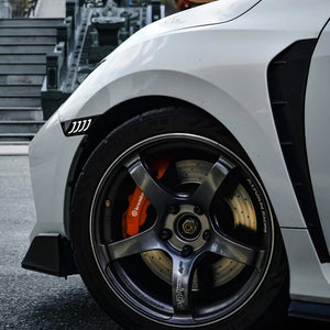 TT-ABC LED Side Marker Lights For 2016-2021 Honda Civic Sedan/Coupe/Hatchback Smoked Lens Yellow LED Turn Signal - TT-ABC