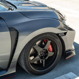 TT-ABC LED Side Marker Lights For 2016-2021 Honda Civic Sedan/Coupe/Hatchback Smoked Lens Yellow LED Turn Signal - TT-ABC