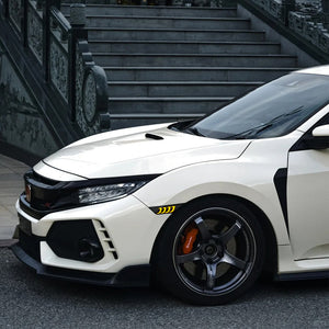 TT-ABC LED Side Marker Lights For 2016-2021 Honda Civic Sedan/Coupe/Hatchback Smoked Lens Yellow LED Turn Signal - TT-ABC