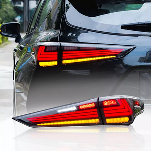 TT-ABC LED Tail Light For 2021-2023 Toyota Highlander Start Dynamic Breathing DRL Sequential Steering Signal Light - TT-ABC