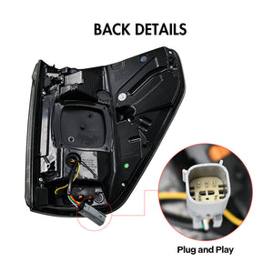 TT-ABC LED Tail Lights Assembly For Ford F-150 F150 XL STX 2022 2023 2024 Rear Lamps - TT-ABC