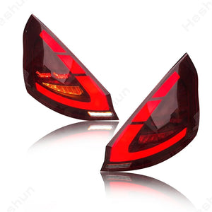 TT-ABC LED Tail Lights for 2008-2019 Ford Fiesta Hatchback SE ST Sequential Start-up Animation Rear Lamps Assembly - TT-ABC