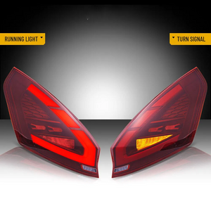 TT-ABC LED Tail Lights for 2008-2019 Ford Fiesta Hatchback SE ST Sequential Start-up Animation Rear Lamps Assembly - TT-ABC