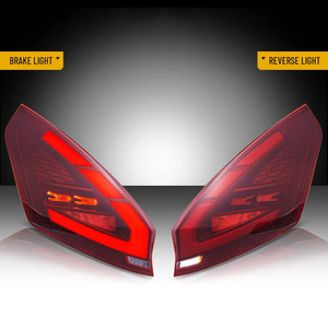 TT-ABC LED Tail Lights for 2008-2019 Ford Fiesta Hatchback SE ST Sequential Start-up Animation Rear Lamps Assembly - TT-ABC