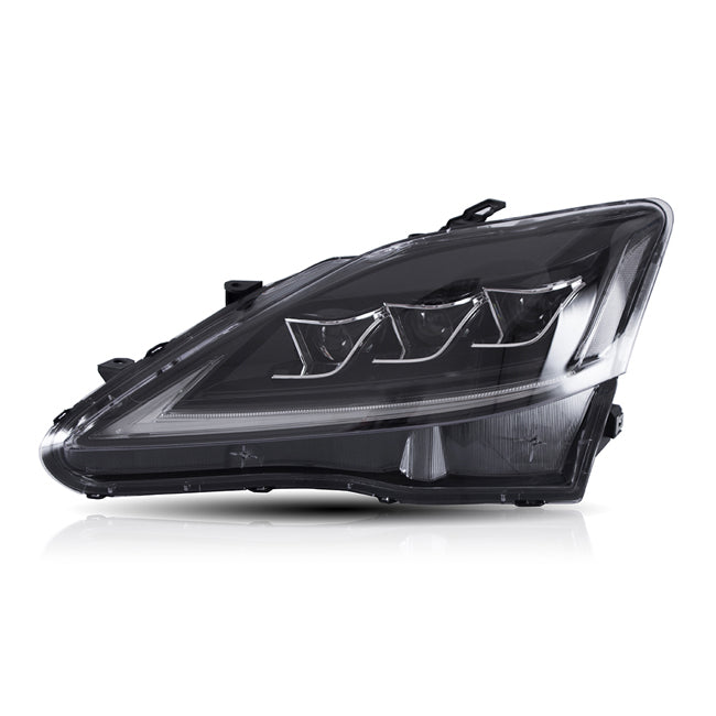 TT-ABC Led Headlight For 2006-2012 Lexus IS250C IS350C, 2008-2014 Lexus ISF Headlights with Sequential Turn Signal Projector - TT-ABC