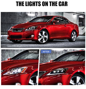 TT-ABC Led Headlight For 2006-2012 Lexus IS250C IS350C, 2008-2014 Lexus ISF Headlights with Sequential Turn Signal Projector - TT-ABC
