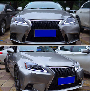 TT-ABC Led Headlight For 2006-2012 Lexus IS250C IS350C, 2008-2014 Lexus ISF Headlights with Sequential Turn Signal Projector - TT-ABC