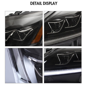 TT-ABC Led Headlight For 2006-2012 Lexus IS250C IS350C, 2008-2014 Lexus ISF Headlights with Sequential Turn Signal Projector - TT-ABC