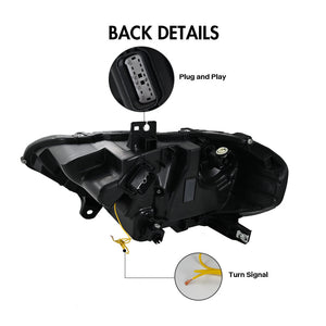 TT-ABC Led Headlight For 2018-2023 Ford Mustang S650 Projector Front Lamp Assembly with Triple Beam Len - TT-ABC