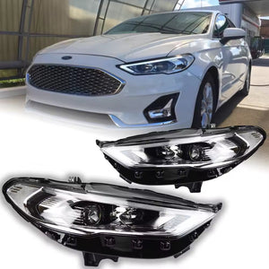 TT-ABC Led Headlight for 2017-2020 Ford Fusion Mondeo Projector HeadLamp - TT-ABC