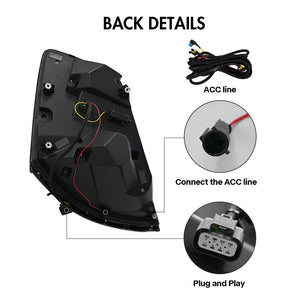 TT-ABC Led Headlight for Volvo VNL 670 VNM 2004-2018/VN 2004-2015/Volvo VNX 2015-2018 Headlight Assembly with Sequential Turn Signal - TT-ABC