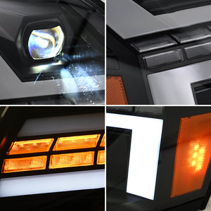 TT-ABC Led Headlight for Volvo VNL 670 VNM 2004-2018/VN 2004-2015/Volvo VNX 2015-2018 Headlight Assembly with Sequential Turn Signal - TT-ABC