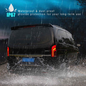 TT-ABC Led Tail Light For 2015-2019 Mercedes-Benz Vito M447 MPV Rear Lamps Assembly (Smoked/Red) - TT-ABC