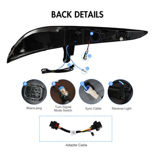 TT-ABC Led Tail Light for 2020-2025 Toyota GR Supra MK5 A90 & A91 Start up Animation DRL Sequential Indicator Rear Lamp Assembly - TT-ABC