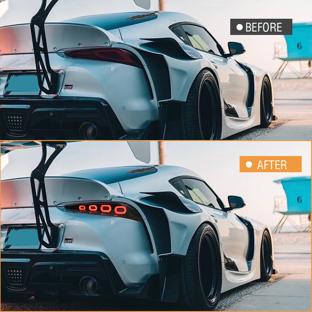 TT-ABC Led Tail Light for 2020-2025 Toyota GR Supra MK5 A90 & A91 Start up Animation DRL Sequential Indicator Rear Lamp Assembly - TT-ABC