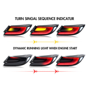 TT-ABC Led Tail Light for 2021-2025 Toyota GR86/Subaru BRZ 2nd Gen ZN8/ZD8 Tail Light Assembly - TT-ABC