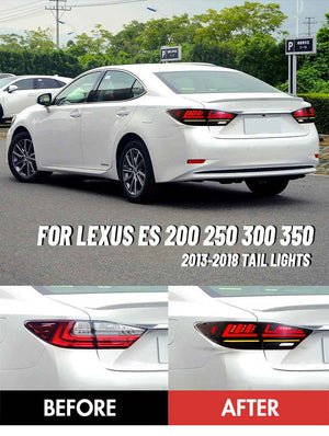 TT-ABC Led Tail Lights For 2013-2018 Lexus ES350 ES300h Start-up Animation Tail Light Assembly - TT-ABC