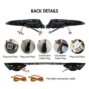 TT-ABC Mods Tail Lights for Toyota Camry 2018-2024 LED Modified Taillight Assembly(BMW Style) - TT-ABC