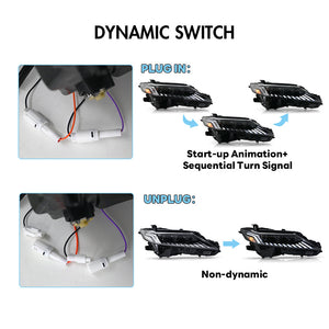 TT-ABC New Headlights For 2018-2024 Toyota Camry LE SE XLE XSE TRD (Audi Model) - TT-ABC