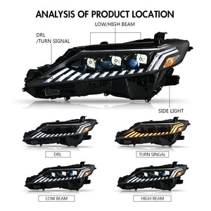TT-ABC New Headlights For 2018-2024 Toyota Camry LE SE XLE XSE TRD (Audi Model) - TT-ABC