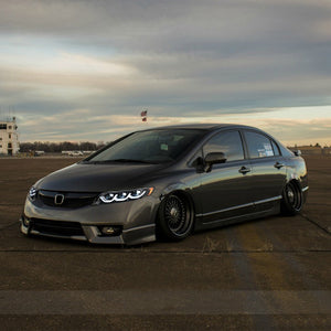 TT-ABC New LED Headlights For 2006-2011 Honda Civic 4Dr 8Th Gen Sedan Animation Signal Headlight - TT-ABC