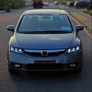 TT-ABC New LED Headlights For 2006-2011 Honda Civic 4Dr 8Th Gen Sedan Animation Signal Headlight - TT-ABC