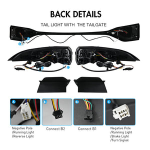 TT-ABC New Led Tail Lights for 2020-2024 Toyota Corolla Start Up Animation DRL Sequential Indicator Rear Lamp Assembly - TT-ABC