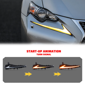 TT-ABC RGB Daytime Running Light for 2014-2020 Lexus IS250 IS350 IS200t IS300 W/Start up Animation With Sequential Turn Signal - TT-ABC